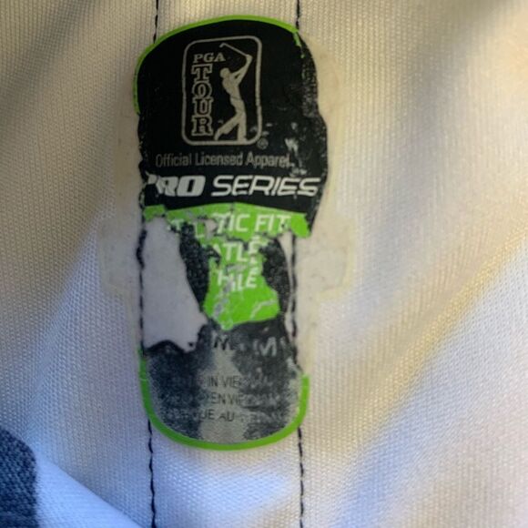 PGA men’s golf shirt, red, white & blue size M - Picture 3 of 4